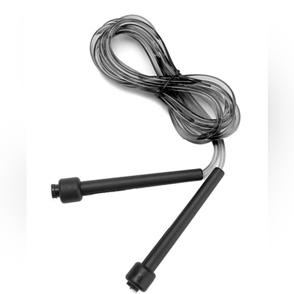 🆕 Black Adjustable Jump Rope by Mind Reader - Picture 1 of 3